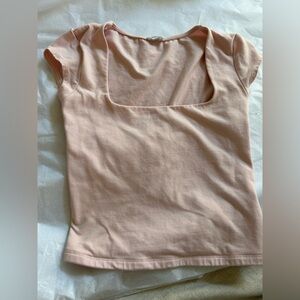 Urban Outfitters garage Square Neck Pink Top